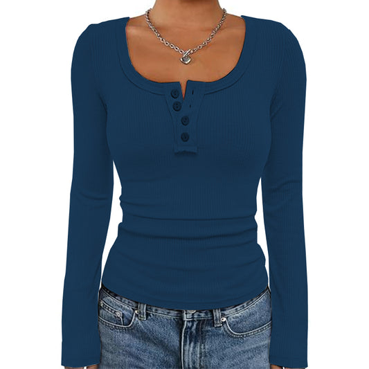 Women Crewneck Long Sleeve Shirt