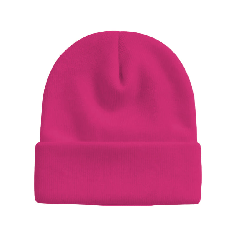 Flanged plain weave skull knitted hat soft fisherman's hat winter hat