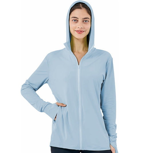 Women Lightweight Athletic Jacket Full Zip Long Sleeve Shirts