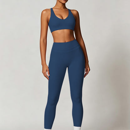 Women's sports bra and yoga pants set Pilates 2-piece set