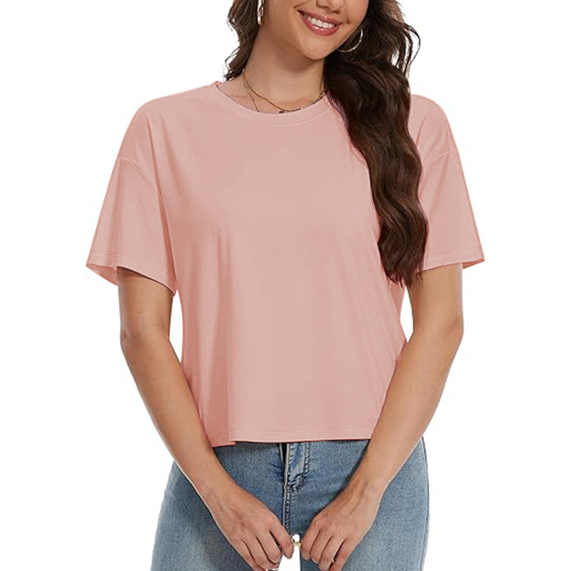 2025 New Women Scoop Fitted Short Sleeves