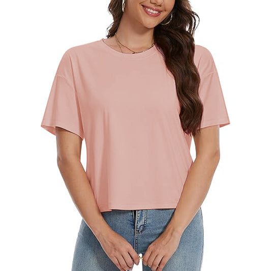 2025 New Women Scoop Fitted Short Sleeves