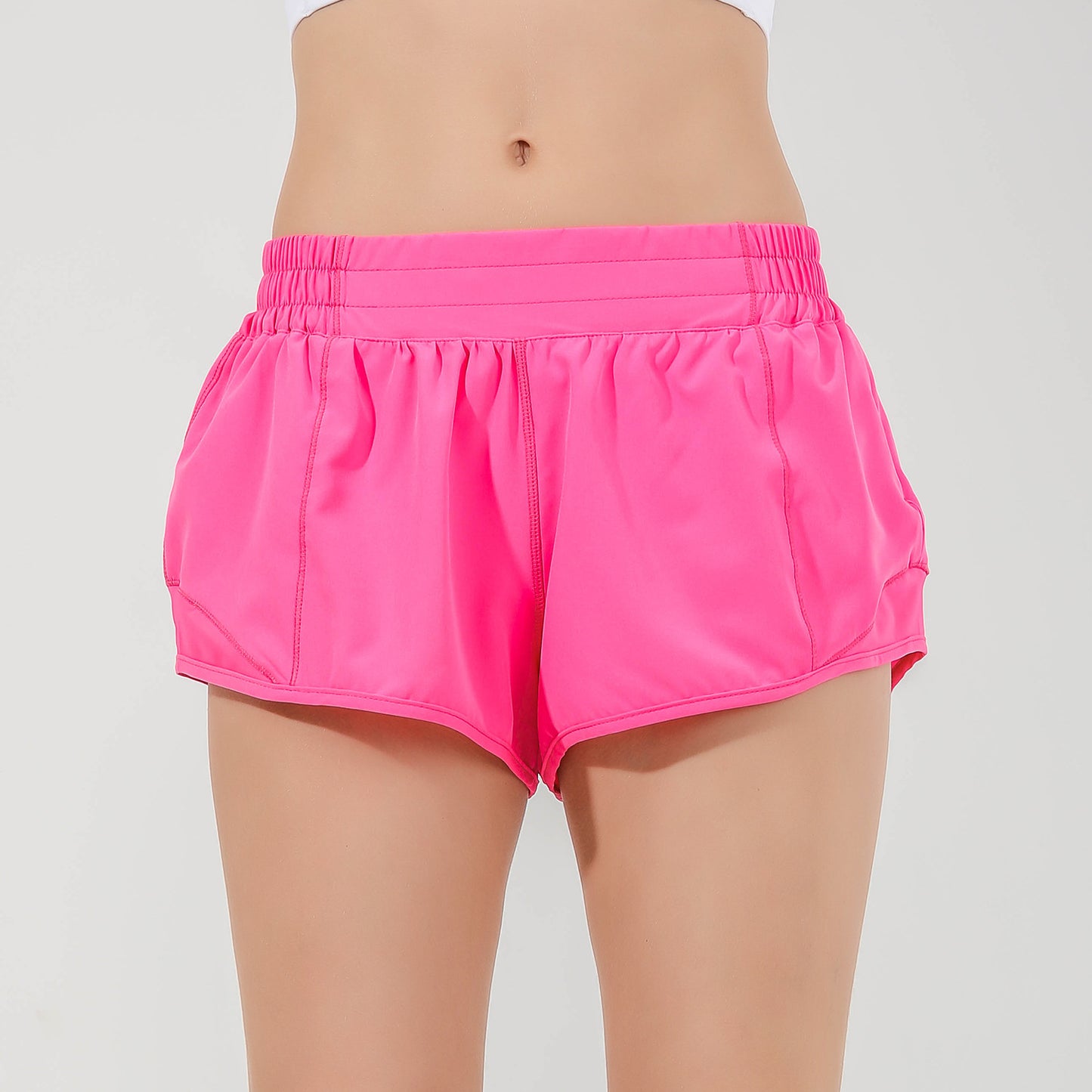 Womens Ultra Soft High Waisted Harem Shorts with Pockets