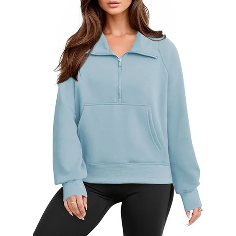 Womens Long Sleeve Button Neck Jacket Side Slit Casual Tops