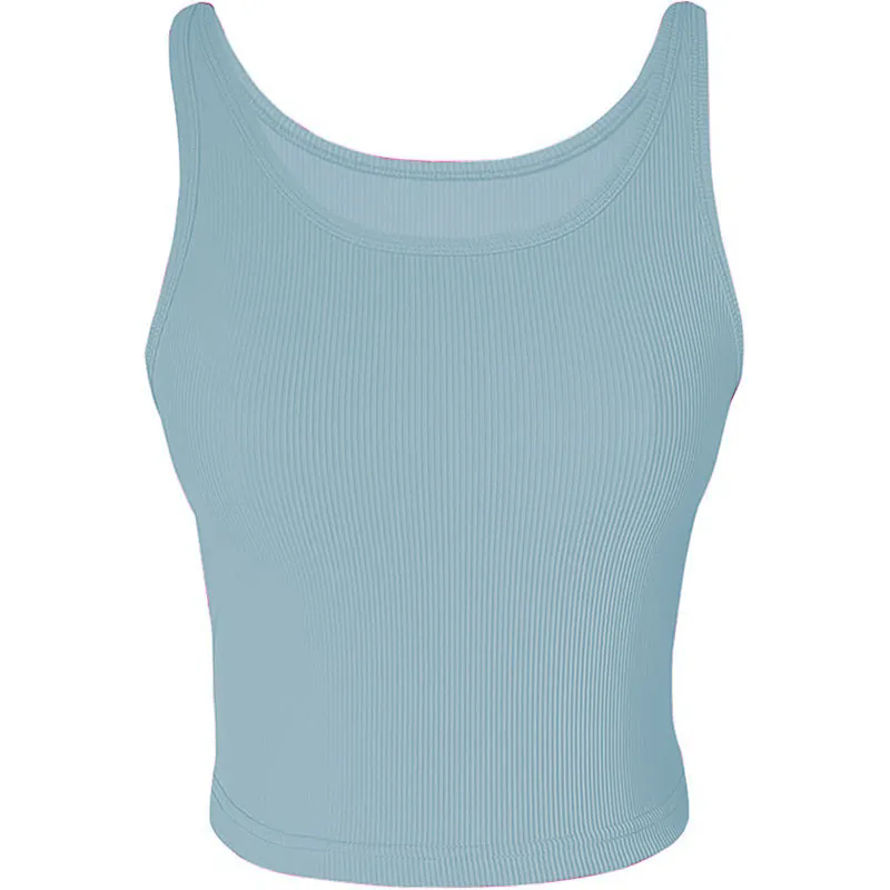 8 Colors Short Sleeve Sport Vest Women Loose Fit Plain Fitness Vest