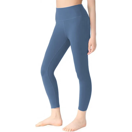Womens High Waisted Yoga Legging Elastic