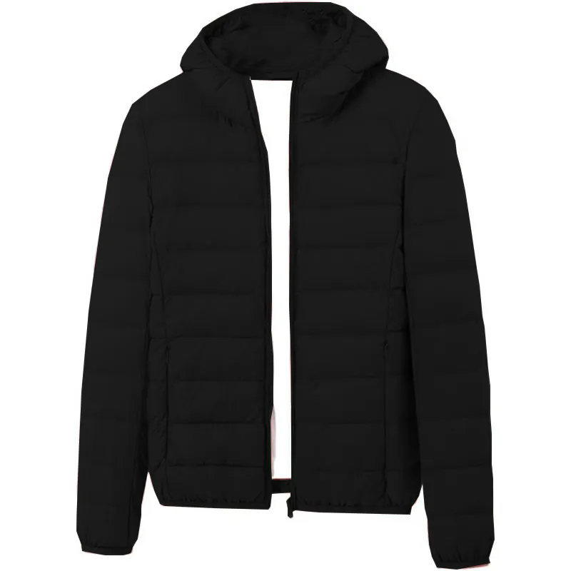 Womens Light Down Hooded Jacket Perfect for Daily Use Quilted Winter Coat