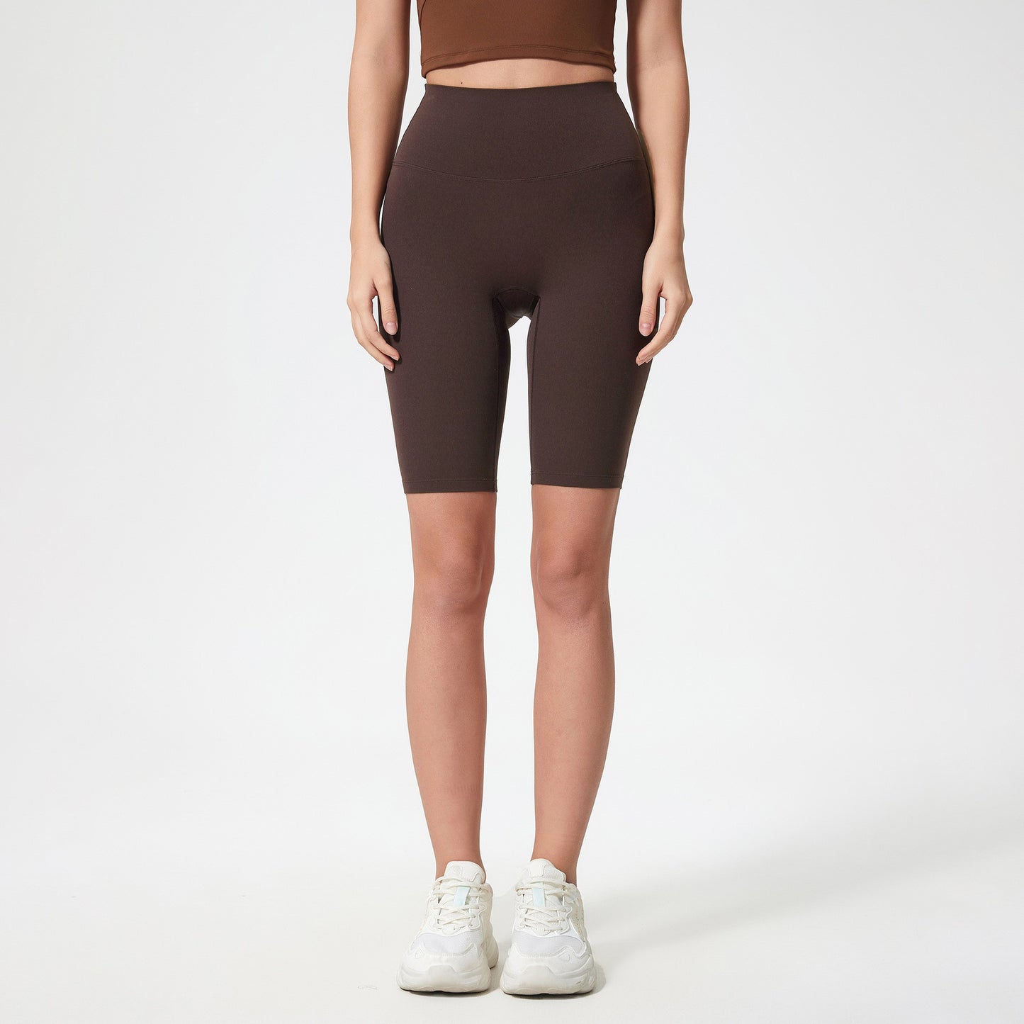 Womens High Waisted Tummy Control Spandex Shorts for Yoga Running Gym