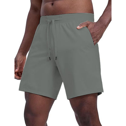 Men's sports shorts 7-inch quick drying sports and leisure with pockets