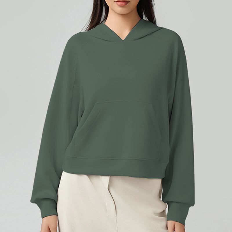Women Fall Winter Long Sleeve Top Ribbed Hem Knitwear Pullover Sweater