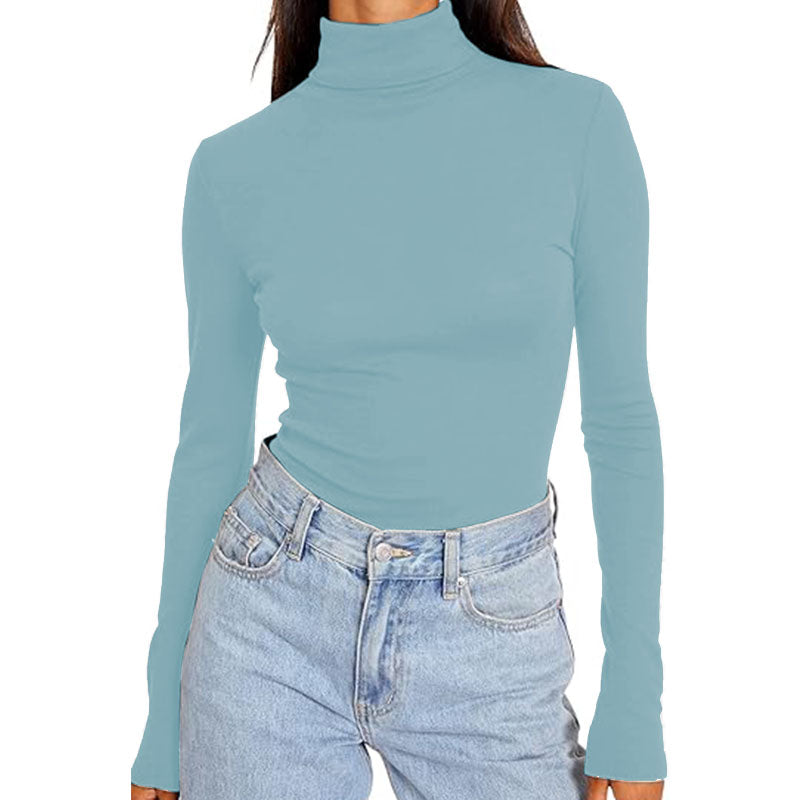 Women Long Sleeve Shirts Basic Crop Tops Going Out Fall Fashion