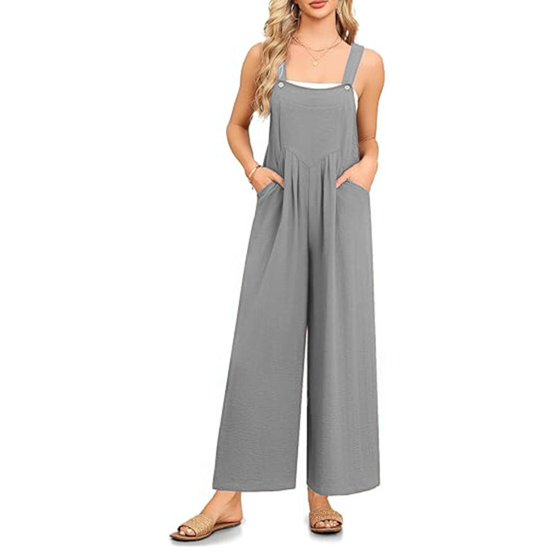 Sleeveless Jumpsuits for Women Wide Leg Pants