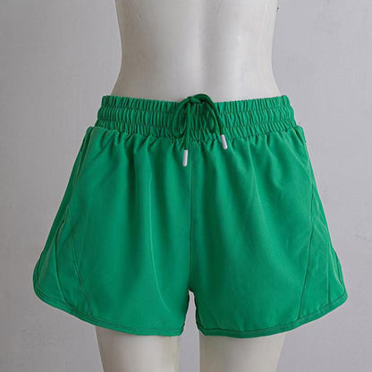 Women Running Shorts Quick Dry Bottom Loose Sport Yoga Liner Shorts