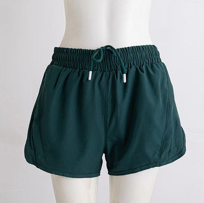 Women Running Shorts Quick Dry Bottom Loose Sport Yoga Liner Shorts