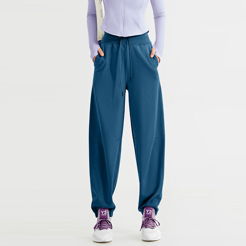 Women Pants Cotton Felling Thick Ankle Sweatpants Athletic Lounge