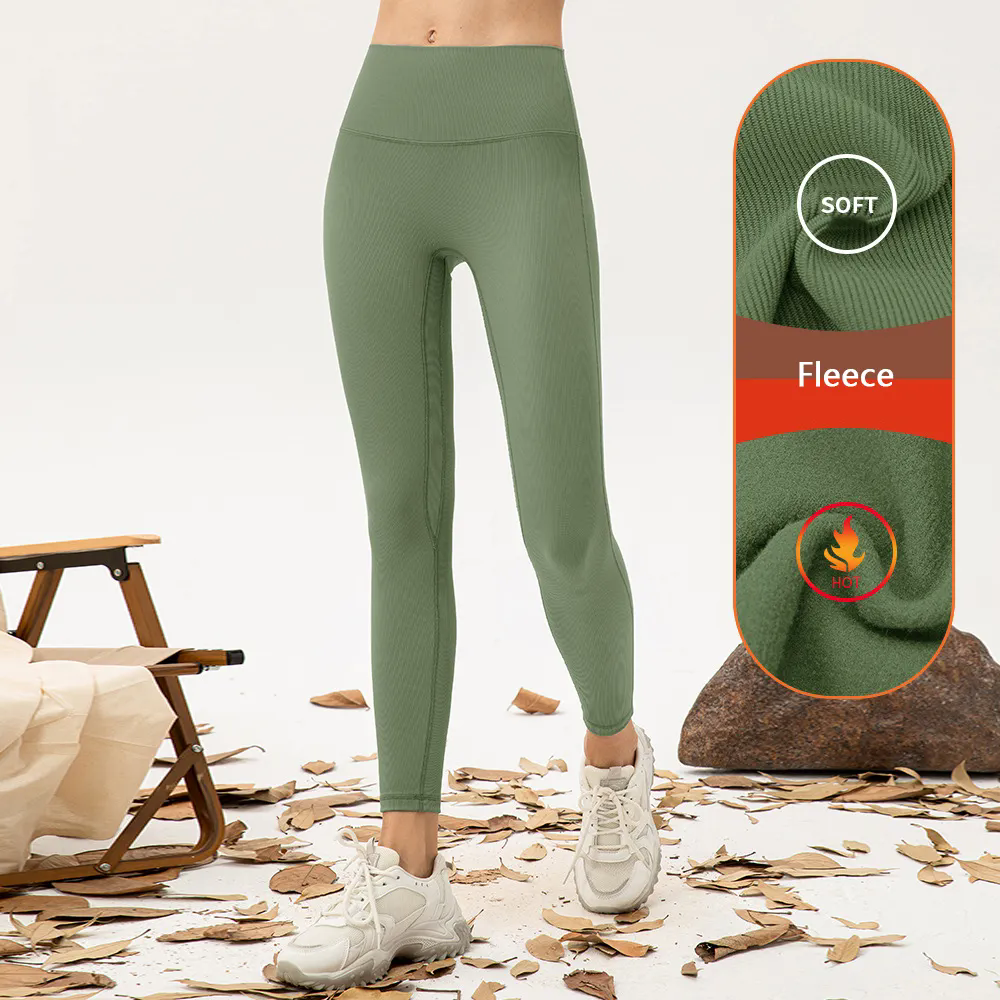 Women Cotton Leggings with Wide Waistband Full and Capri Length
