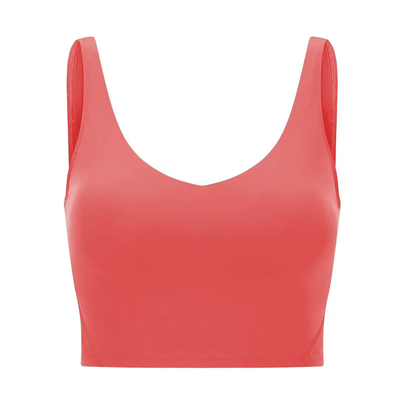 Women Gym Yoga Sport Top Longline Cross Strap Workout Exercise