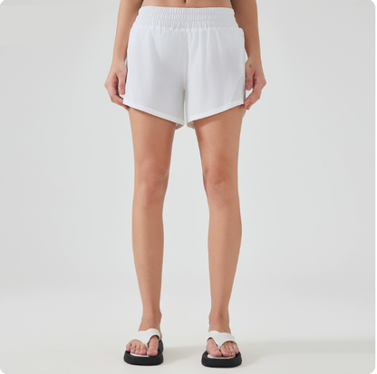 2025 Women Running High Waisted Pocket Sporty Workout Shorts