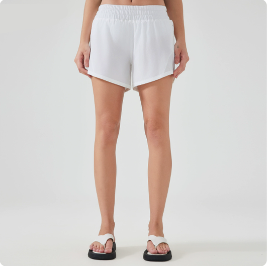 2025 Women Running High Waisted Pocket Sporty Workout Shorts