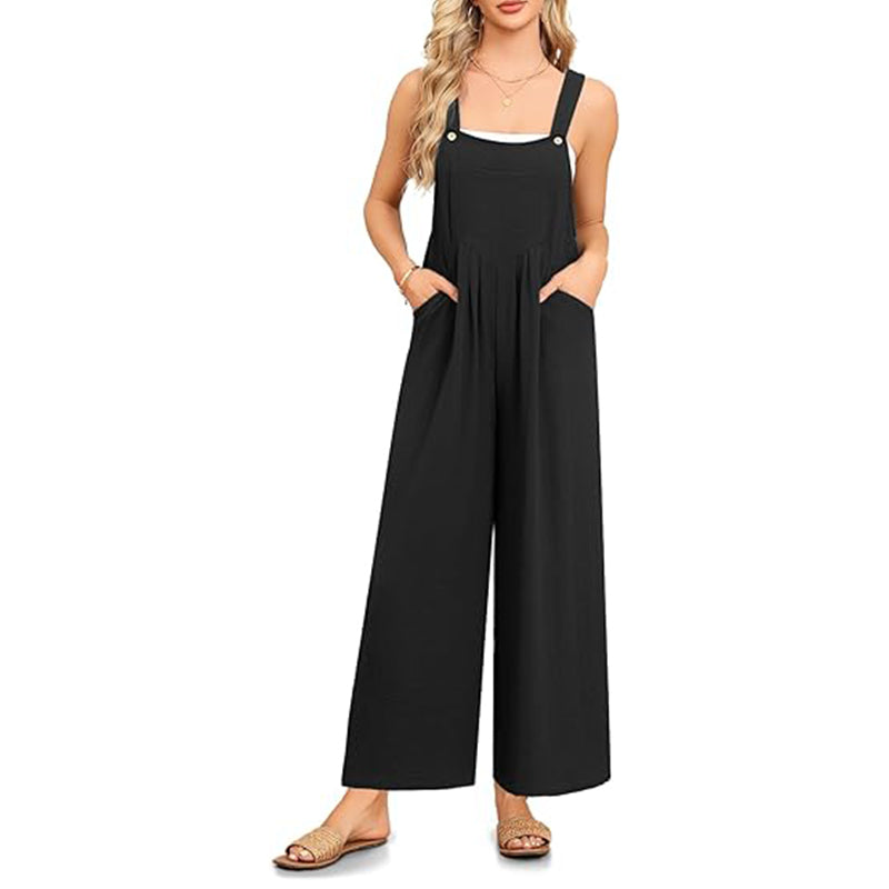 Sleeveless Jumpsuits for Women Wide Leg Pants