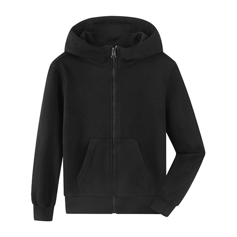 Full Zip Hoodies High Neck Fleece Hooded Sweatshirts