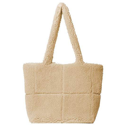 2025 Women Soft Plush Shoulder Bag Fluffy Tote Bag Furry