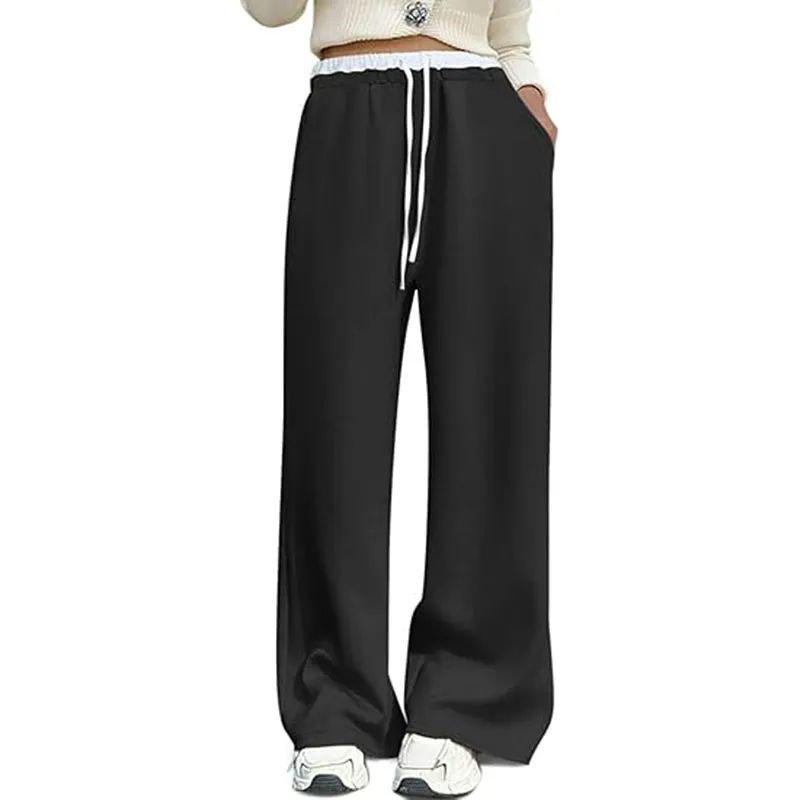 Women Wide Leg Sweatpants High Waist Baggy Sweat Pants