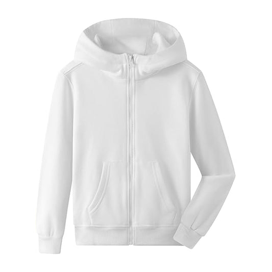 Full Zip Hoodies High Neck Fleece Hooded Sweatshirts