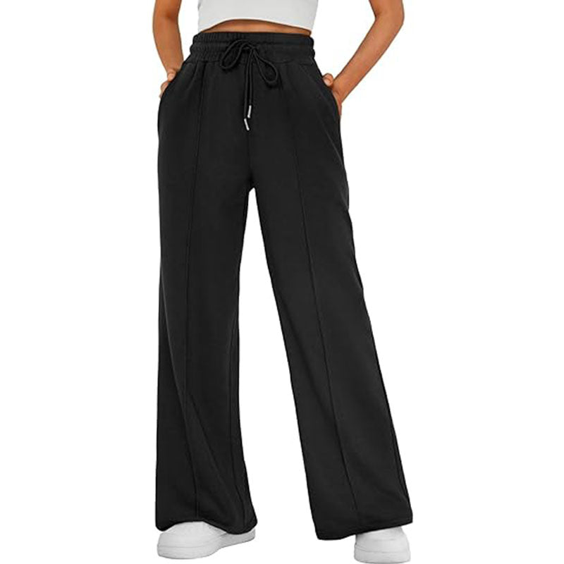 Women’s Wide Leg Sweatpants High Waisted Baggy Flared Pants