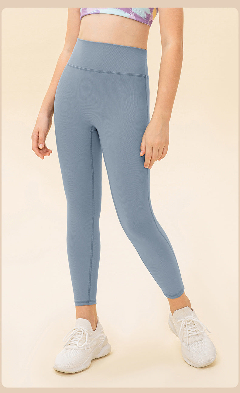 Girls Kid Pants Cute Quick Dry Breathable Stretch Fleece  Children Yoga Sports
