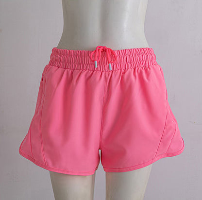 Women Running Shorts Quick Dry Bottom Loose Sport Yoga Liner Shorts