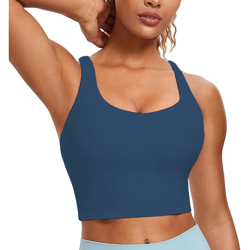 Women Cross Back Sports Halter Crop Tank Tops