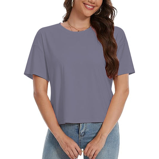 3color Women casual slim fit T-shirt