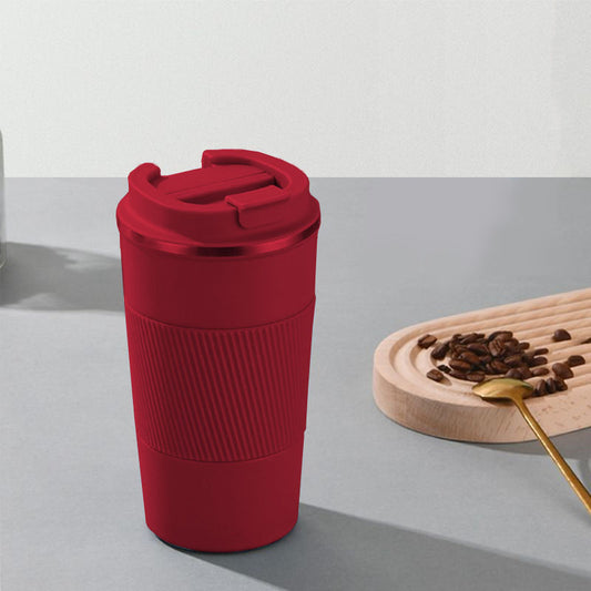 Insulation Stainless Steel Tumbler with Spill Resistant Flexible Straw