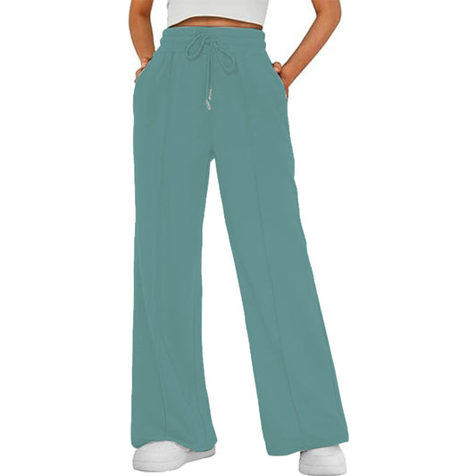 Wide Leg Pants for Women Cotton Linen Business Casual Long Trousers