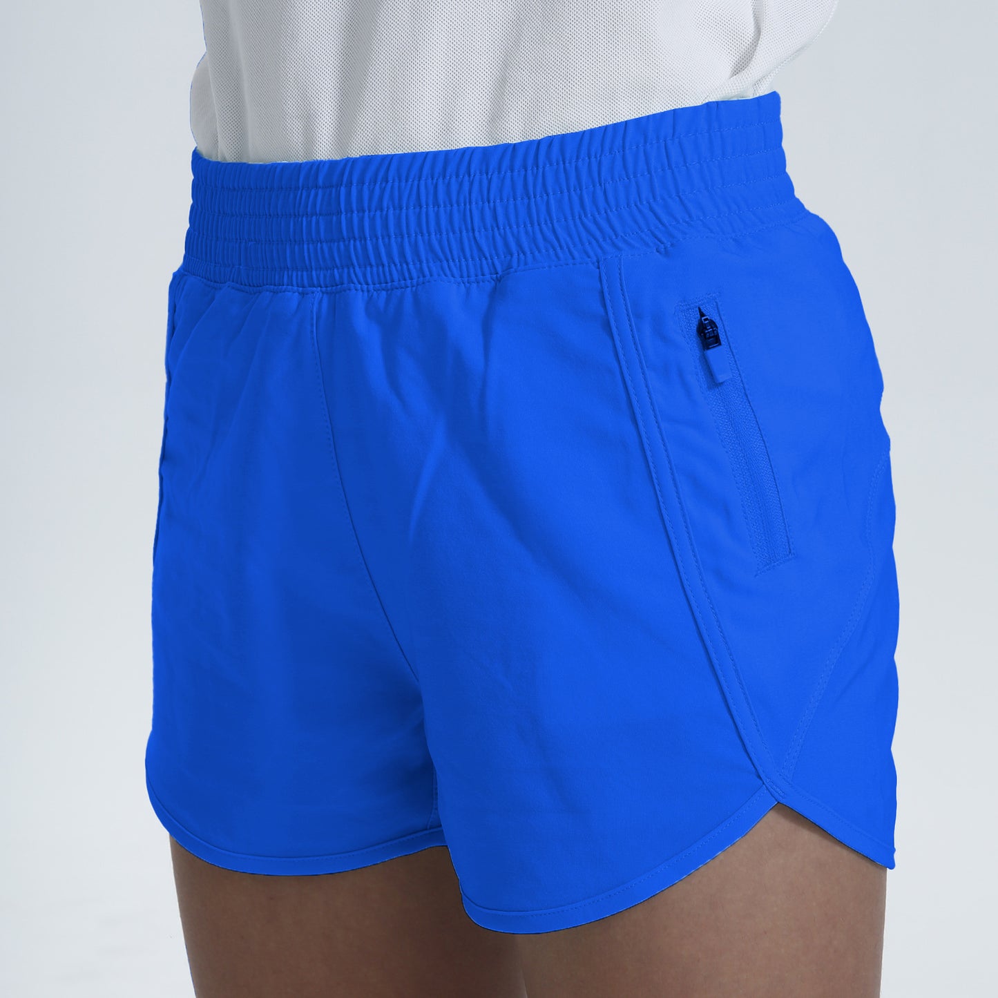 Girls Athletic Performance Dry-Fit Running Shorts with Drawstring