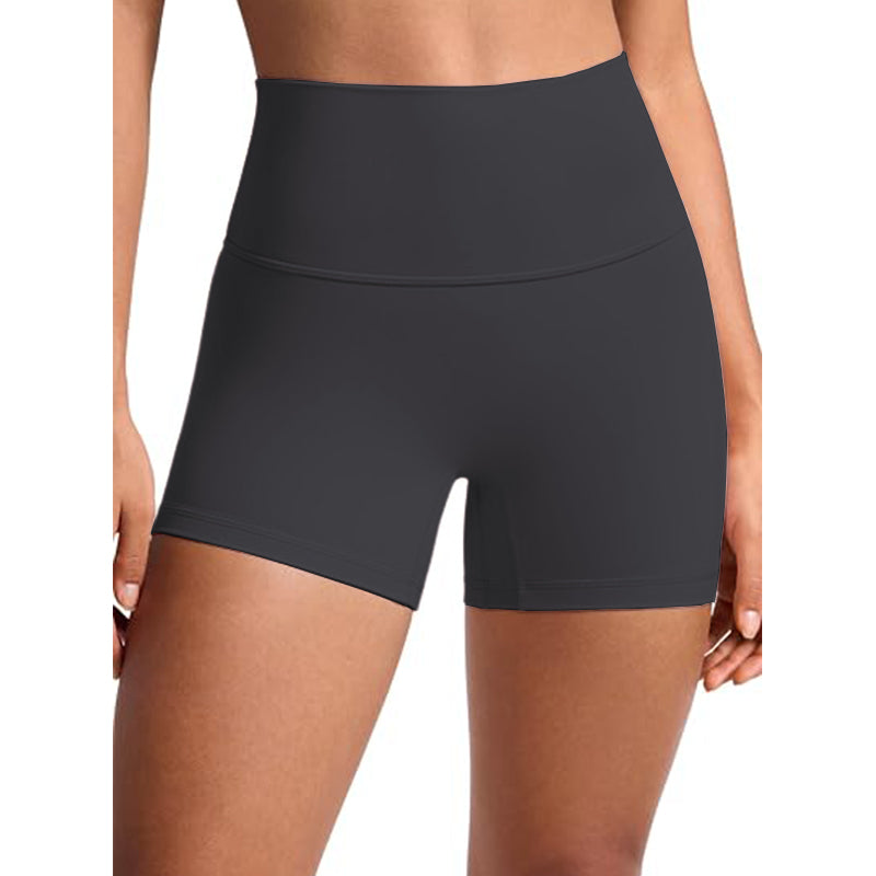 Women's cycling high waisted and abdominal exercise yoga shorts
