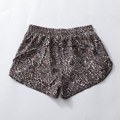 Women Running Shorts Quick Dry Bottom Loose Sport Yoga Liner Shorts