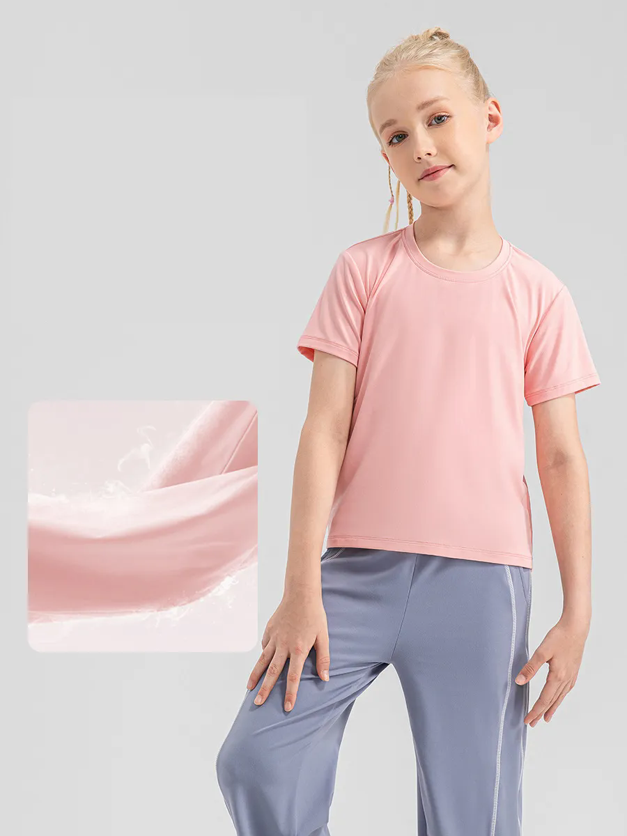 5 Colors Girls Kid Clothing Children Yoga Sports DanceTank Top Shirts