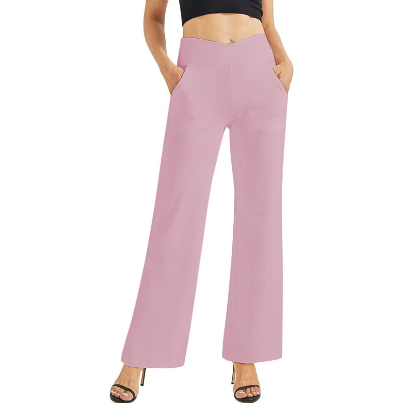 Women High Waisted Wide Leg Pants Athletic Casual