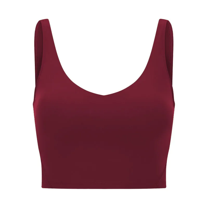 Women Gym Yoga Sport Top Longline Cross Strap Workout Exercise