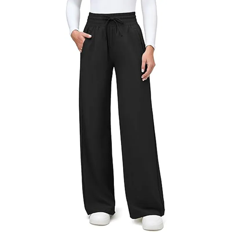 Women Casual Drawstring Pants Workout Athletic Joggers with Pockets