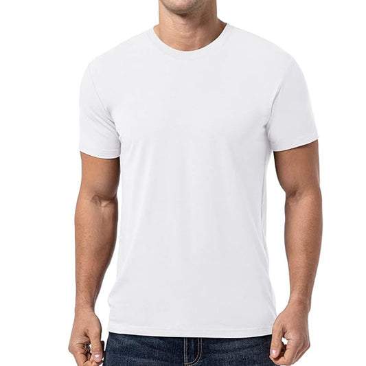 2025 Mens T-Shirts Regular-Fit Short-Sleeve Crewneck
