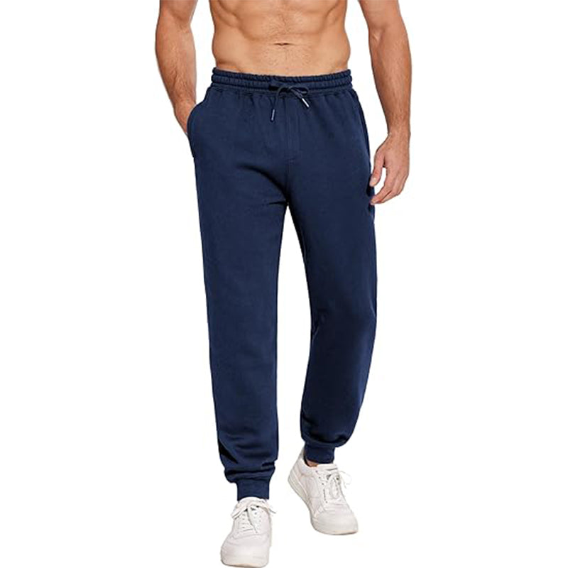 Men's Zippered Pocket Cotton Sports Pants