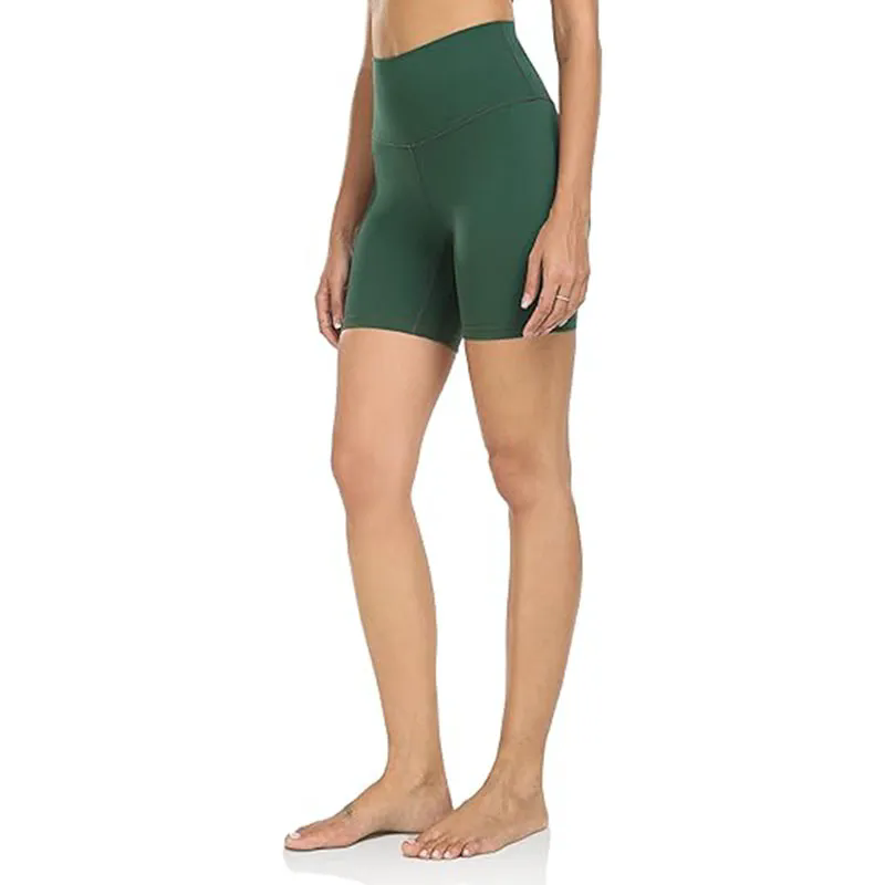 Athletic Shorts for Womens Yoga Fitness Running Shorts with Deep Pockets