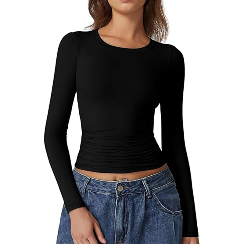 2025 Women Crewneck Long Sleeve Shirt