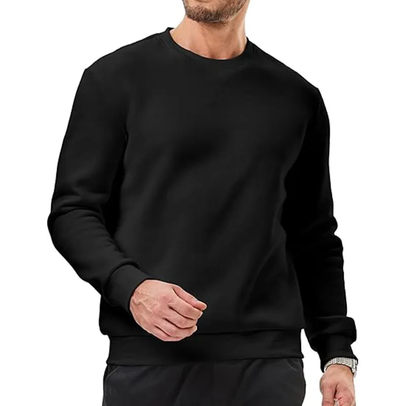 Unisex Cotton Blend Pullover Crewneck Sweatshirt