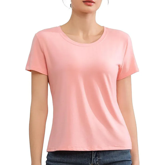 6 Colors Women's Workout Short Sleeve Lightweight Crew Neck