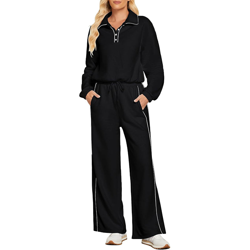 Two Piece Sets for Women High Wasited Wide Leg Pants Outfits