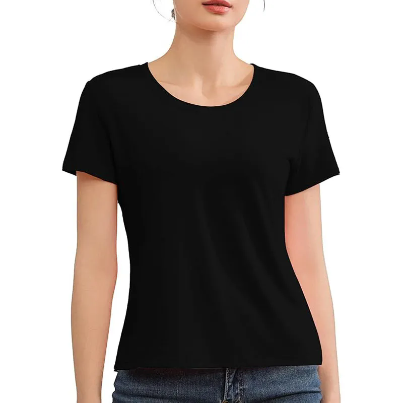 6 Colors Women's Workout Short Sleeve Lightweight Crew Neck